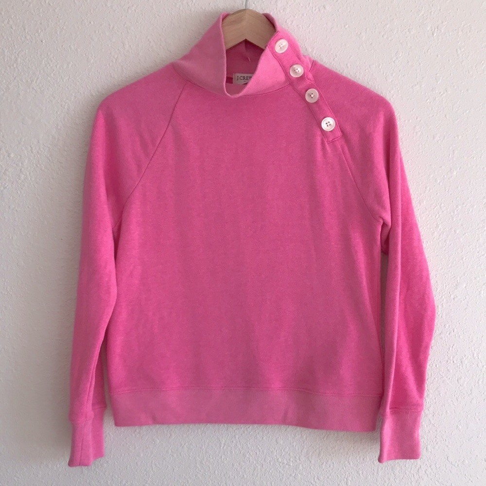 NWT J.Crew hot pink sweatshirt, XXS